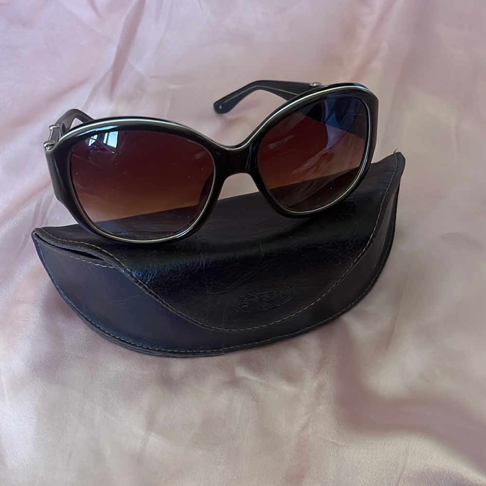 Fossil Sunglasses with Leather Case